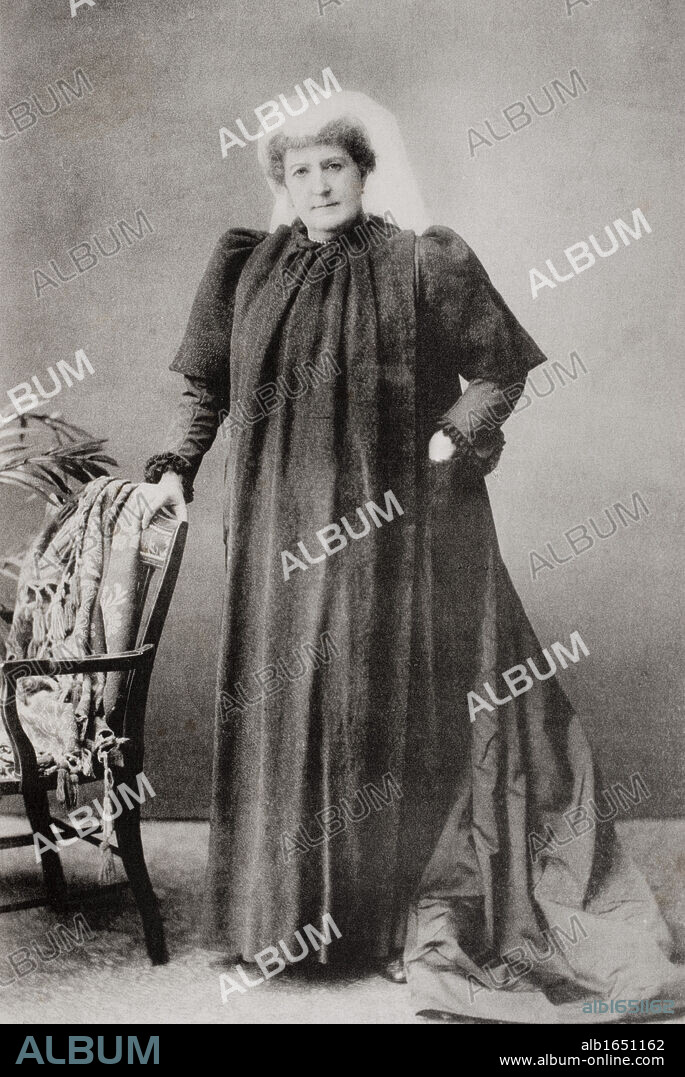 Lady Isabel Burton,1831-1896. Wife of Sir Richard Francis Burton. From the book The Life of Captain Sir Richard Burton, volume II, by his wife Isabel Burton, published 1893.