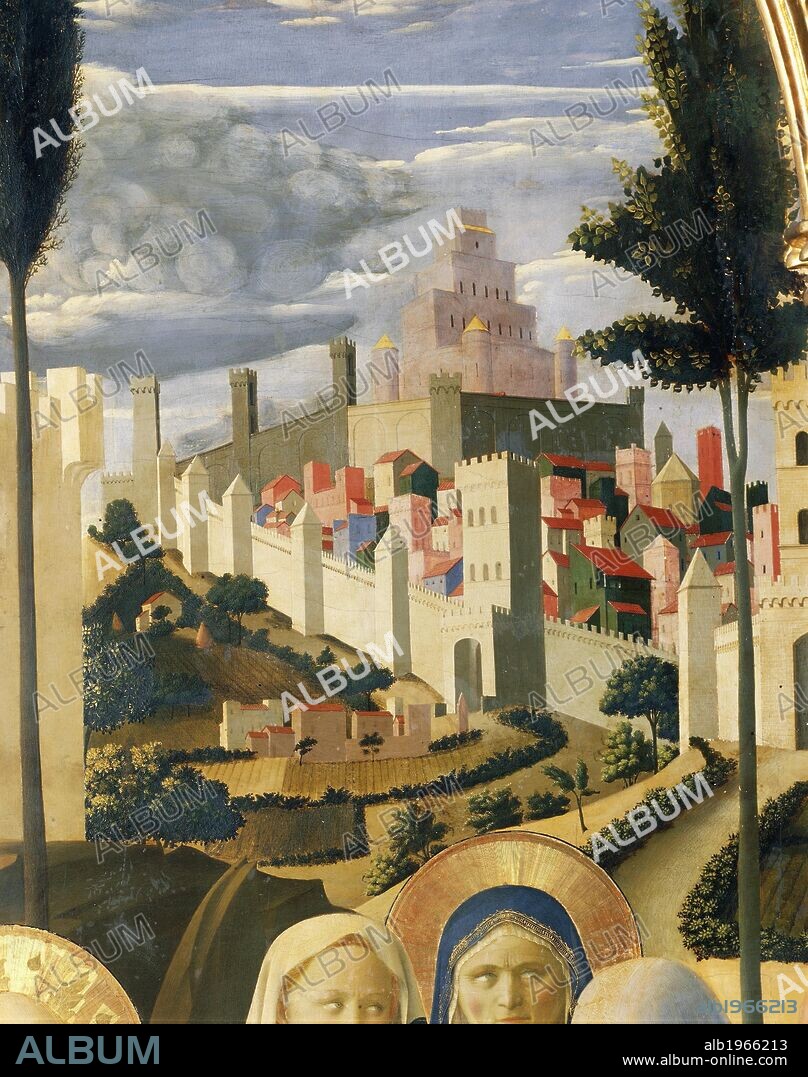 The Deposition from the Cross or the Altarpiece of the Holy Trinity, ca 1432, by Giovanni da Fiesole known as Fra Angelico (1400-ca 1455), tempera on wood, 176x185 cm. Detail.