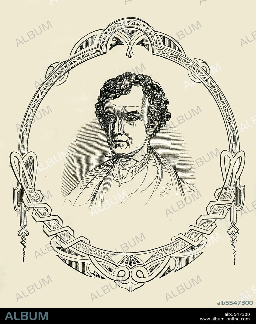 UNKNOWN. 'Nicholas P. Trist', 1849. In 1848, American lawyer, diplomat, planter and businessman Nicholas Trist negotiated the Treaty of Guadalupe Hidalgo which ended the Mexican-American War. From "Pictorial History of Mexico and the Mexican War", by John Frost, LL.D.. [Thomas, Cowperthwait and Co., Philadelphia, 1849].
