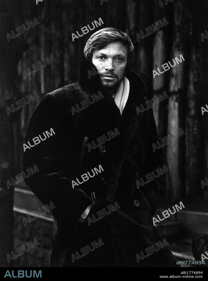 Portrait of Umberto Orsini. Portrait of the Italian actor Umberto Orsini. Milan, December 1969.