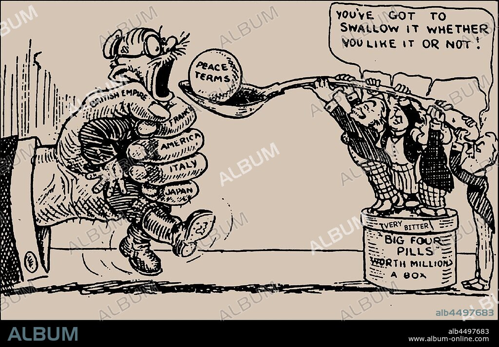 ANONYME. Peace terms. "You've got to swallow it whether you like it or not".