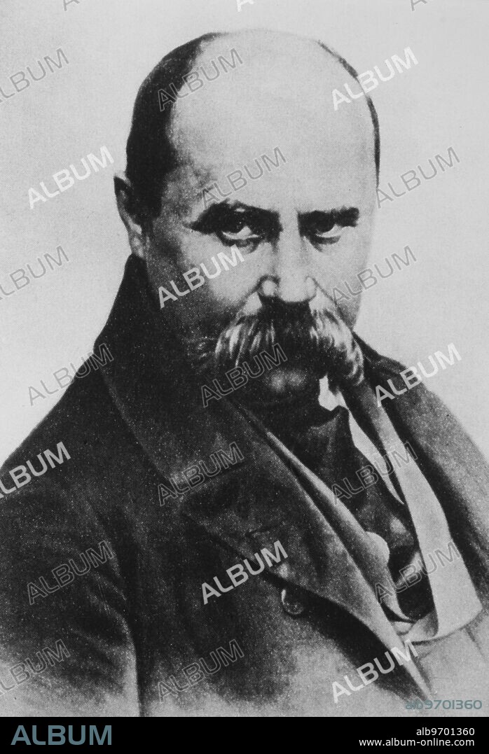 Portrait of Taras Hryhorovych Shevchenko (1814-1861), Ukrainian poet, writer, artist, public and political figure, as well as folklorist and ethnographer. His literary heritage is regarded to be the foundation of modern Ukrainian literature. He is also known for many masterpieces as a painter and an illustrator. Supplied By: SCRSS - Society for Co-operation in Russian & Soviet Studies.