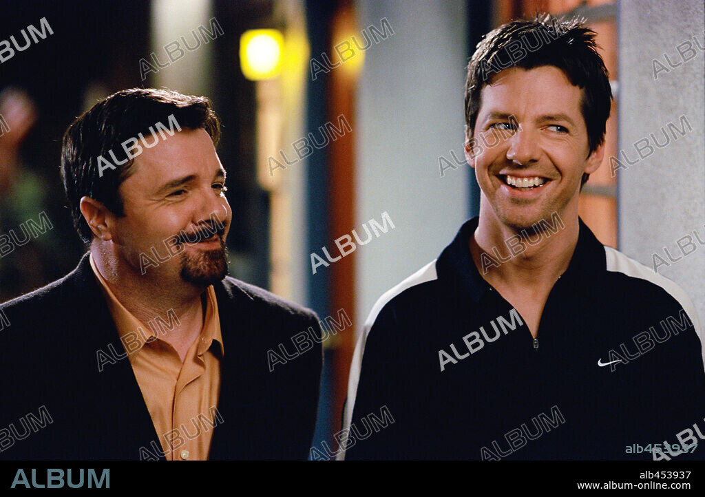 NATHAN LANE and SEAN HAYES in WIN A DATE WITH TAD HAMILTON, 2004, directed by ROBERT LUKETIC. Copyright DREAMWORKS / IOVINO, PETER.
