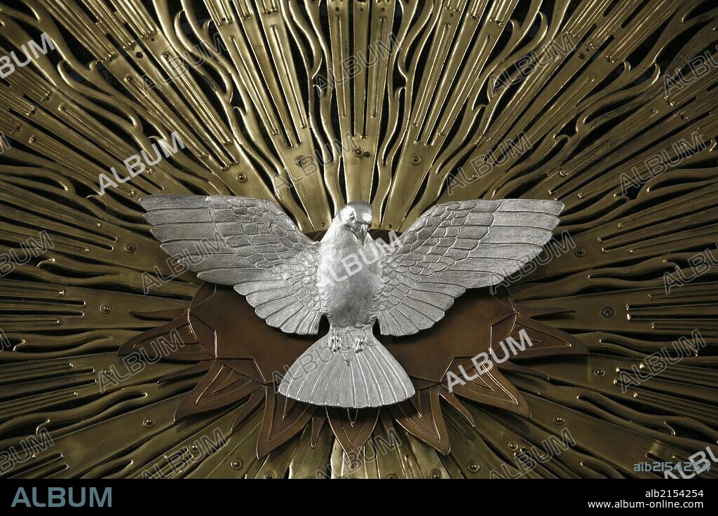 Heiliggeistkirche church holy spirit dove by Joseph Plecnik.
