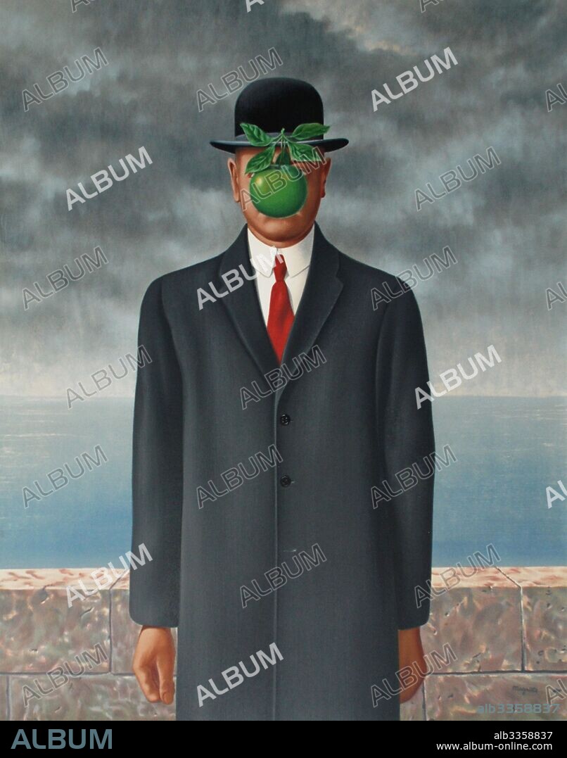RENé FRANçOIS GHISLAIN MAGRITTE. The Son of Man (Le fils de l'homme).