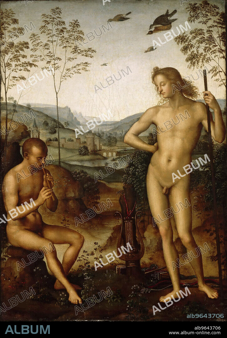 PERUGINO. Apollo and Marsyas (Apollo and Daphnis).