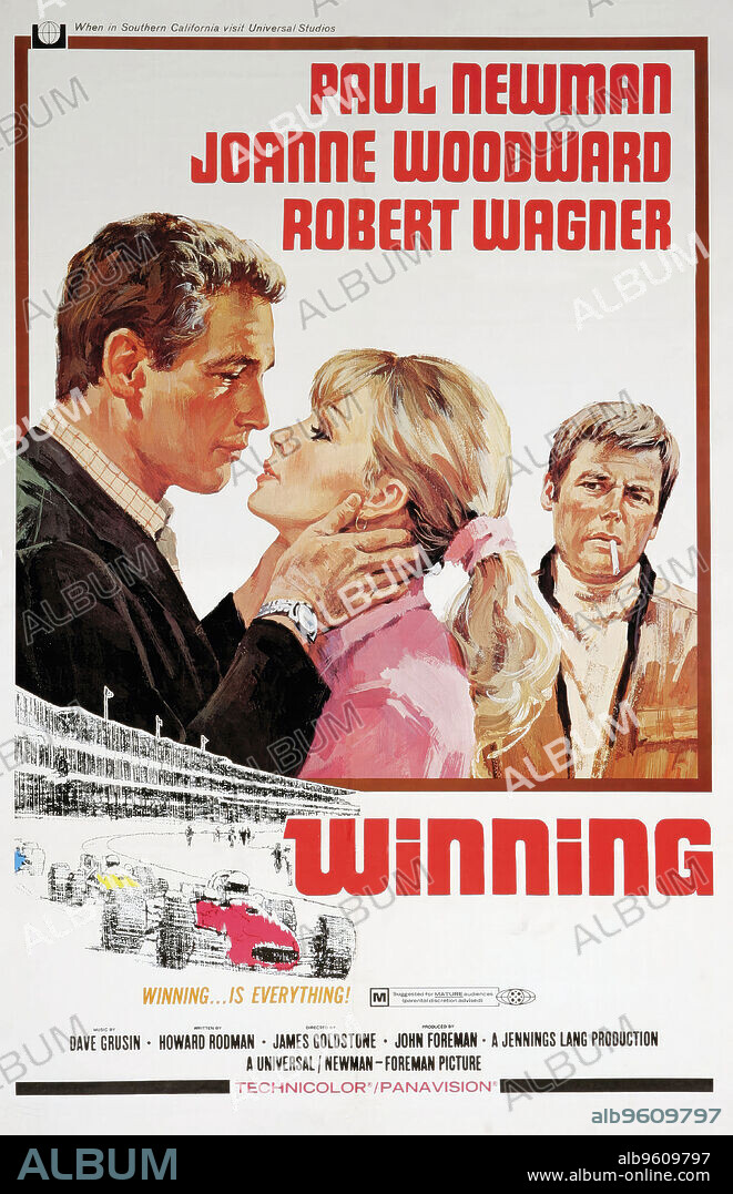 Poster of WINNING, 1969, directed by JAMES GOLDSTONE. Copyright UNIVERSAL PICTURES.