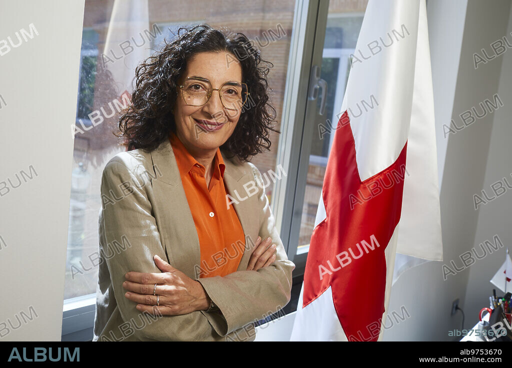 Madrid, 16/05/2023. Sede de Cruz Roja. Retratos posados a María del Mar Pageo, nueva presidenta de Cruz Roja Española. Foto: Guillermo Navarro. ARCHDC.