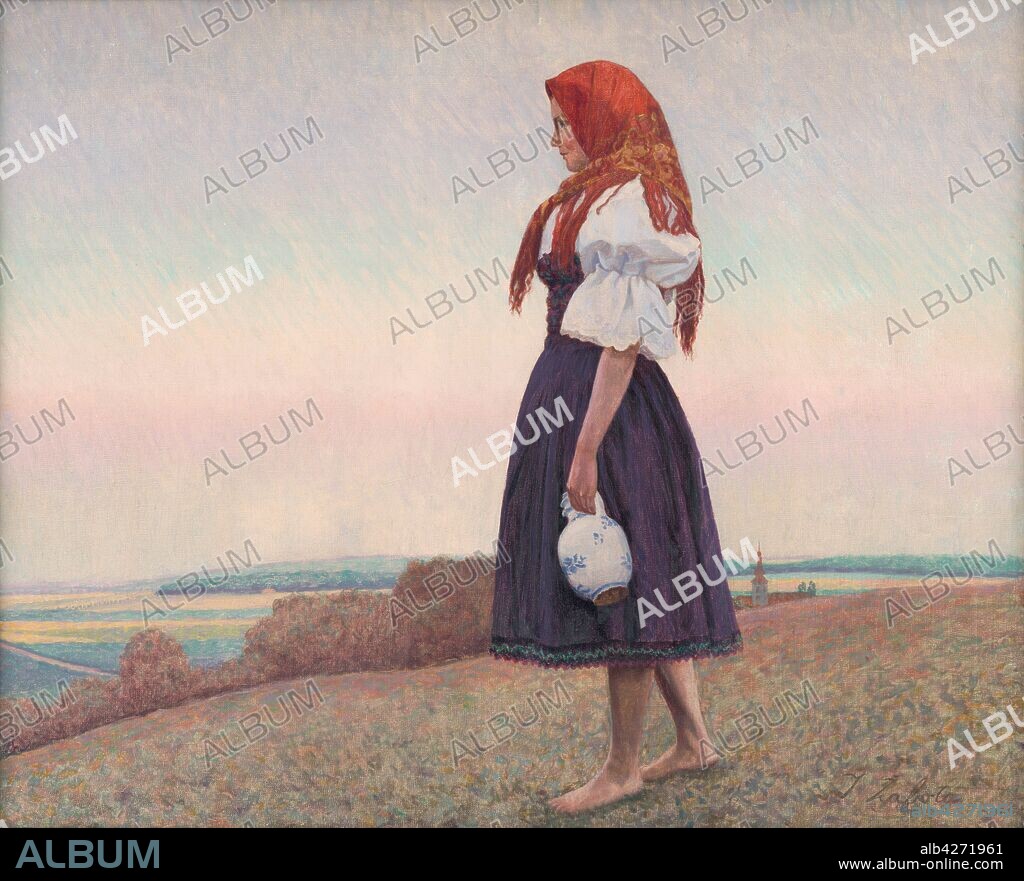 IVAN ZABOTA. A girl with a jug.