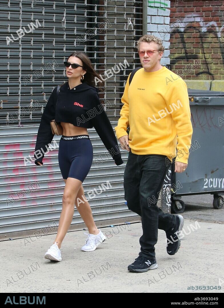 May 10, 2018 - New York, New York, United States - Emily Ratajkowski and her husband Sebastian Bear-McClard go for lunch in Soho on May 10 2018 in New York City. 10/05/2018