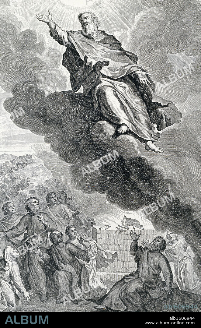The Translation of Enoch after J. Perault, engraving.
