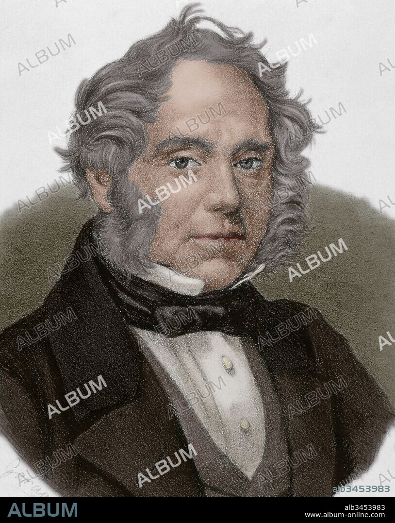 Henry John Temple, 3rd Viscount Palmerston (1784-1865). British statesman. He served twice as Prime Minister of the United Kingdom. Portrait. Engraving. Colored.