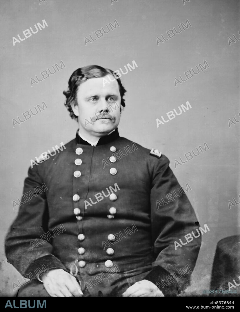 Gen. Robert O. Tyler, between 1855 and 1865. [Union Army soldier: commander of the Artillery Reserve of the Army of the Potomac at the Battle of Gettysburg, American Civil War].