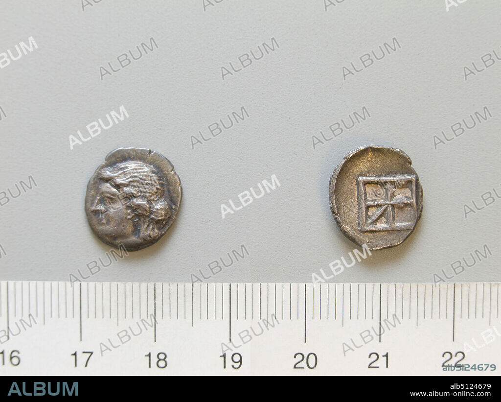 Mint: Cydonia, Coin from Cydonia, 400200 B.C., Silver, 1.68 g, 12:00, 14.0 mm, Made in Cydonia, Crete, Greece, Greek, 4th3rd century B.C., Numismatics.