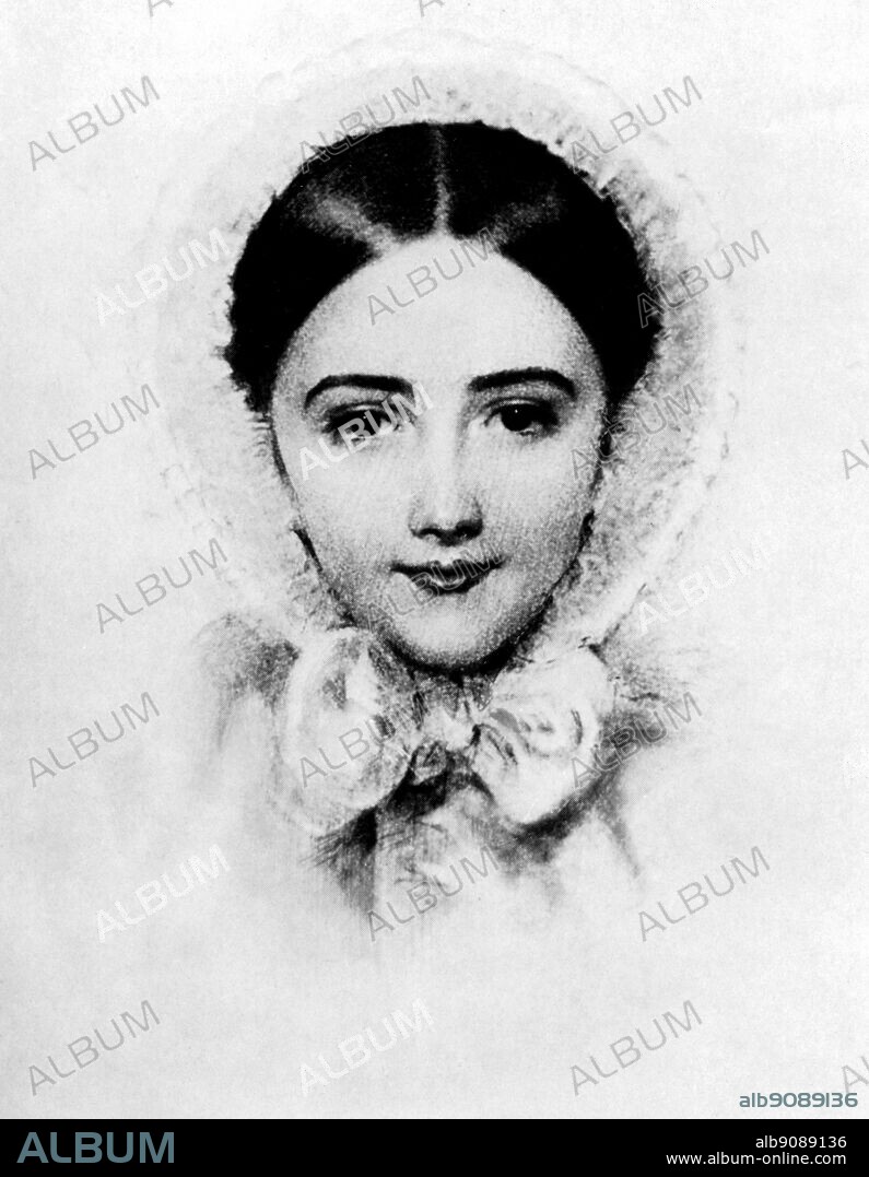 Miss Frances Louisa Tracy, second wife of Morgan, John Pierpont Sr. (J. P. Morgan) US businessman, financier, and steel industrialist; co-founded U.S. Steel Corp. 1901 _1837-1913 (His first wife died four months after their wedding and he married his second wife three years later).
