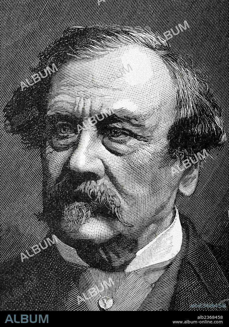 James Howard Harris, Tercer conde de Malmesbury (1807-1889). Hombre de estado británico de época victoriana. Grabado de Historia Universal, 1881.