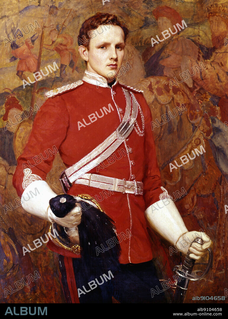 James Cecil, Viscount Cranborne (later 4th Marquess of Salisbury) in uniform of Hertfordshire Yeomanry Cavalry 1882. by Sir William Blake Richmond. ©2006 TopFoto.