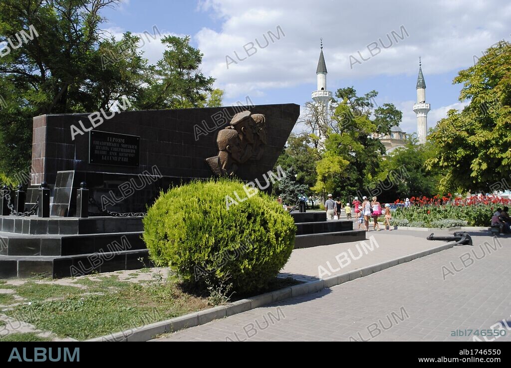 Ukraine. Autonomous Republic of Crimea. Yevpatoria. Monument Heroes Evpatoria landing. 1942.