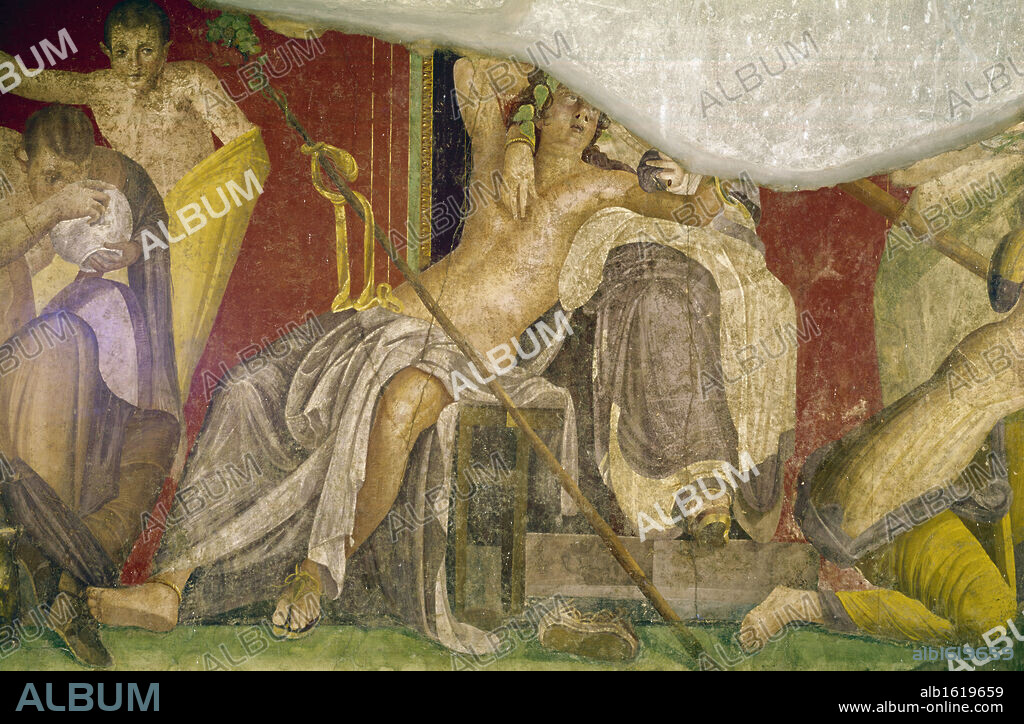 Villa Of The Mysteries #12, C.60-50BC, Roman Art, FRESCO, Villa of the Mysteries, Pompeii, Italy.