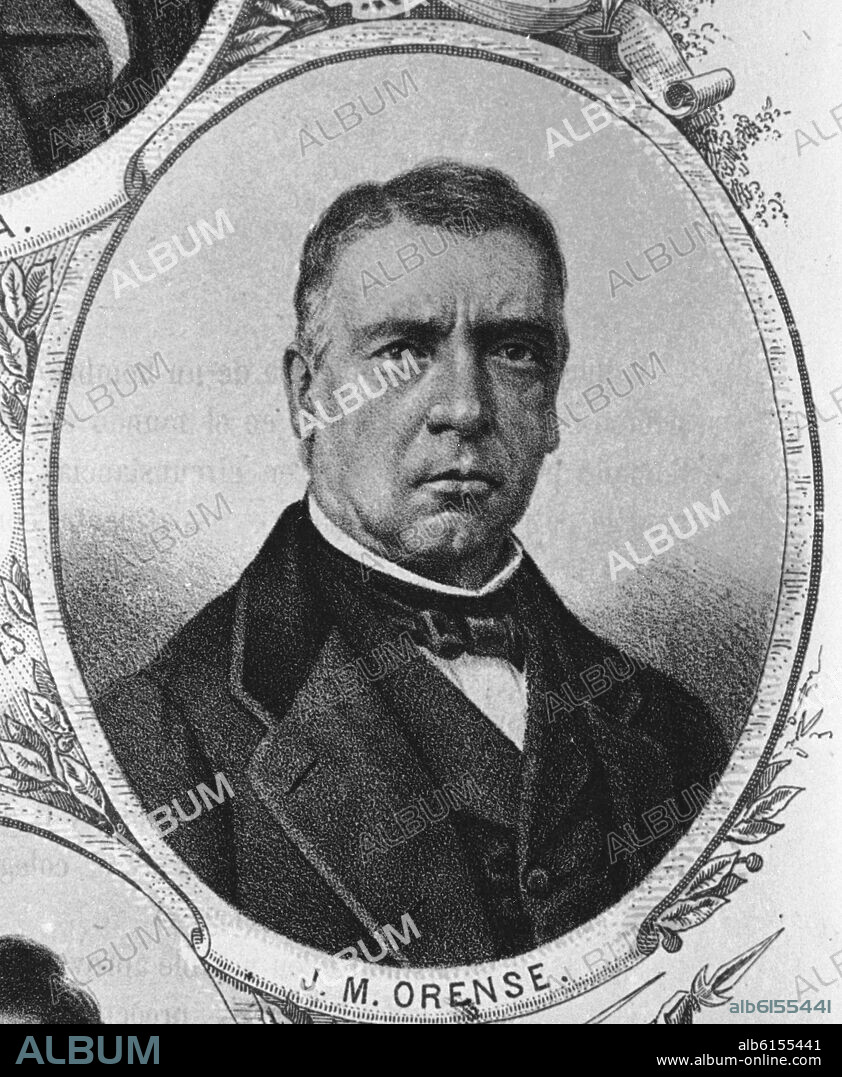 JOSE MARIA ORENSE MILA DE ARAGON 1803/1880 - NOVENO MARQUES DE ALBAIDA.