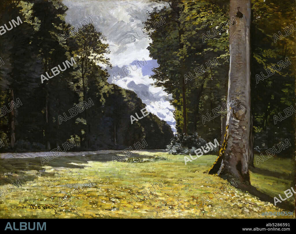 CLAUDE MONET. Le Pavé de Chailly dans la forêt de Fontainebleau (The Chailly Road through the Forest of Fontainebleau).