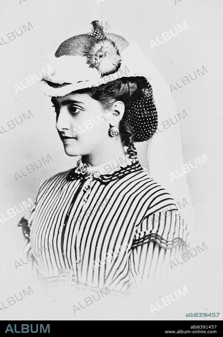 A. Patti, between 1855 and 1865. [Italian opera singer Adelina Patti].