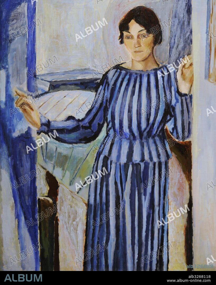 HENRIK SØRENSEN. Henrik Sorensen (1882-1962). Pintor noruego. Gudrun, la mujer del artista, 1917. Galeria Nacional. Museo Nacional de Arte, Arquitectura y Diseño. Oslo. Noruega.