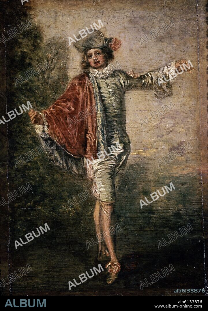 JEAN ANTOINE WATTEAU. EL INDIFERENTE.