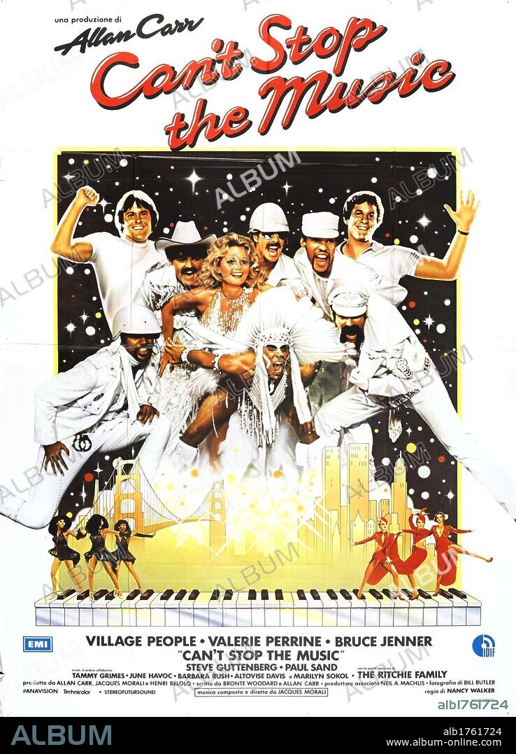Poster de QUE NO PARE LA MÚSICA, 1980 (CAN'T STOP THE MUSIC). Copyright EMI/ALAN CARR.