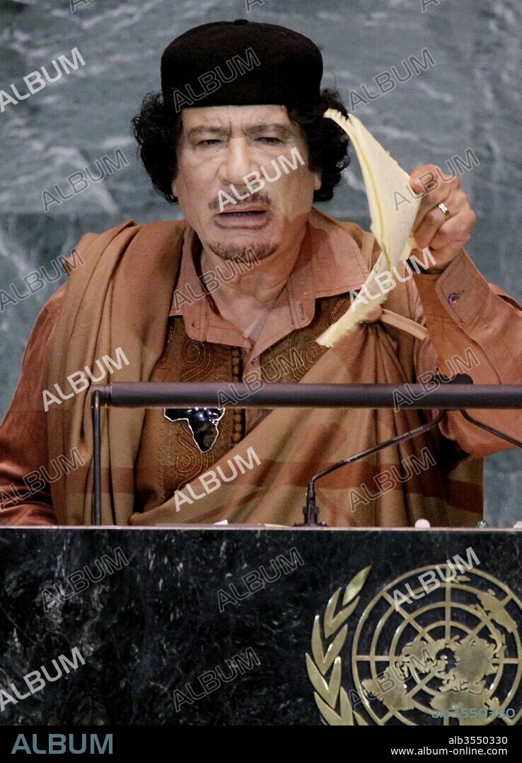 Muammar Gaddafi (1942 – 20 October 2011), Colonel Gaddafi, was a Libyan revolutionary, politician, and political theorist. He governed Libya as Revolutionary Chairman of the Libyan Arab Republic from 1969 to 1977 and then as the 'Brotherly Leader' of the Great Socialist People's Libyan Arab Jamahiriya from 1977 to 2011.