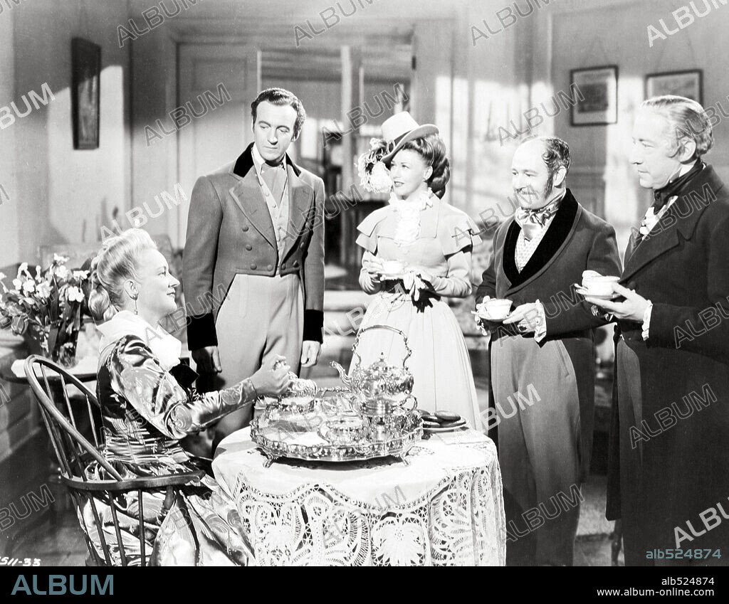DAVID NIVEN y GINGER ROGERS en LA PRIMERA DAMA, 1946 (MAGNIFICENT DOLL), dirigida por FRANK BORZAGE. Copyright UNIVERSAL PICTURES.