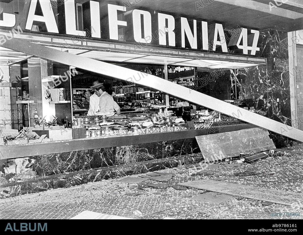 25 mayo 1979. Atentado de la cafetería California. Tras cuatro años de actividad, los Grapo atentan contra la emblemática cafetería madrileña California 47. Mueren 9 personas y otras 61 resultan heridas.
