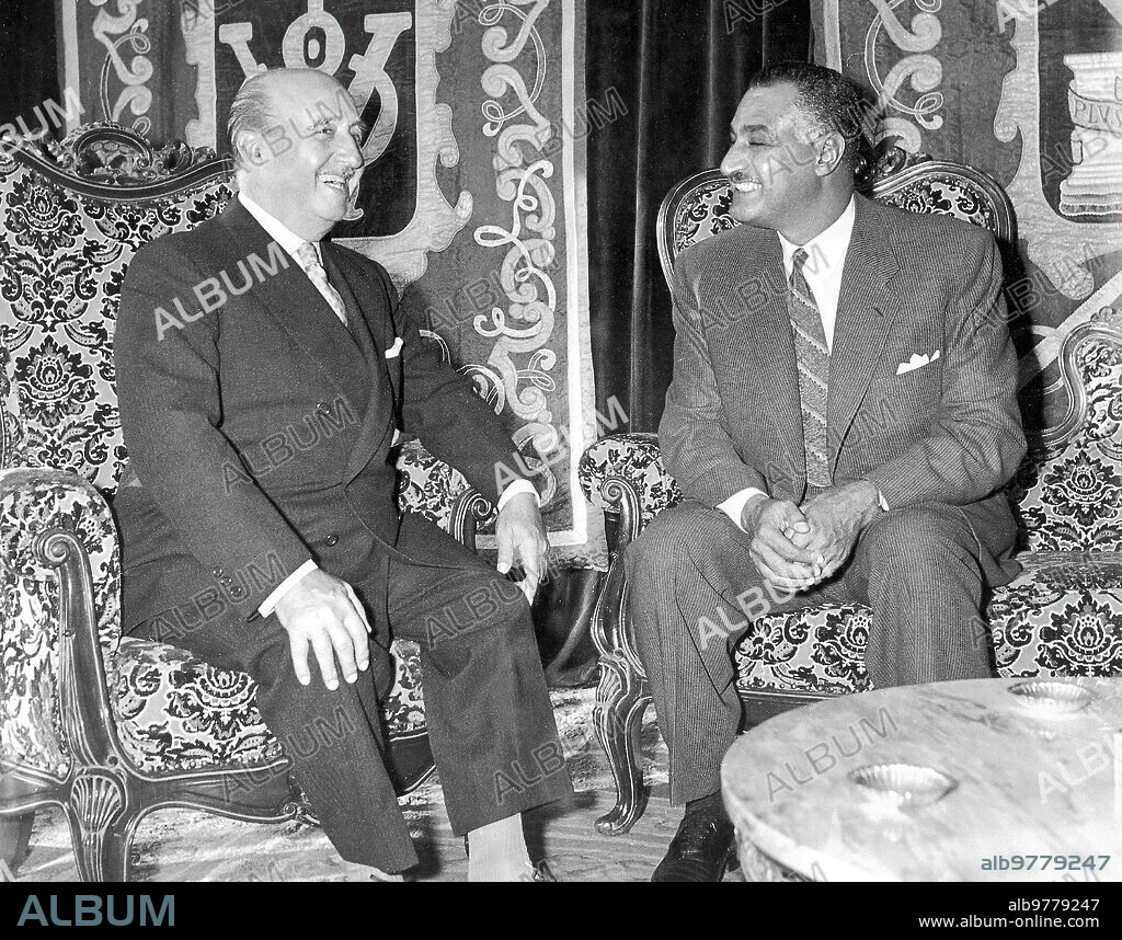 September 2, 1960. Francisco Franco and Gamal Abdel Nasser.