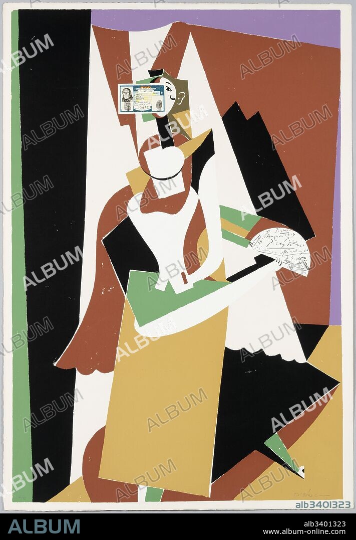 EQUIPO CRÓNICA. Equipo Crónica / 'Carnet de identidad', 1981, Serigrafía original, 112 x 77 cm.