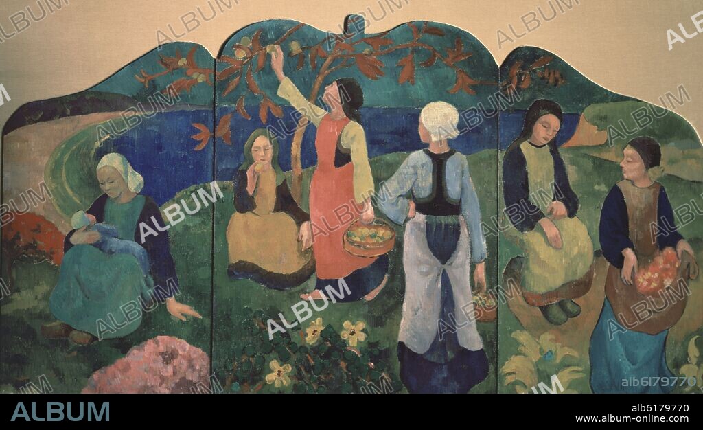 PAUL SERUSIER (1863-1927). TRIPTICO DE PONT AVEN - SIGLO XX - PINTURA NABI.
