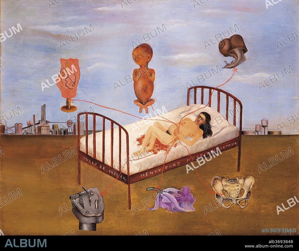 FRIDA KAHLO. Henry Ford Hospital.