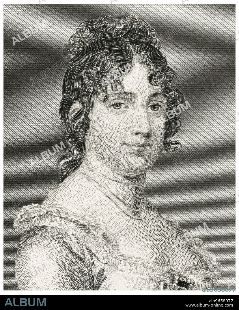 Dolley Todd Madison (1768-1849), Wife of 4th U.S. President James Madison, Head and Shoulders Portrait, Steel Engraving, Portrait Gallery of Eminent Men and Women of Europe and America by Evert A. Duyckinck, Published by Henry J. Johnson, Johnson, Wilson & Company, New York, 1873.