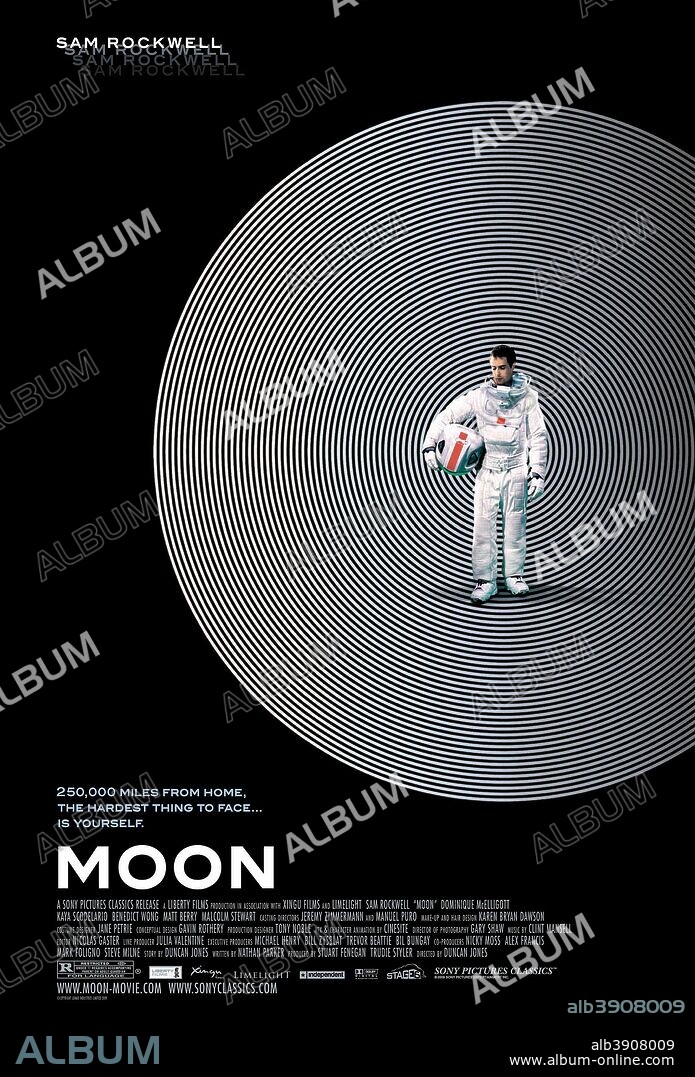 Poster of MOON, 2009, directed by DUNCAN JONES. Copyright XINGU FILMS.