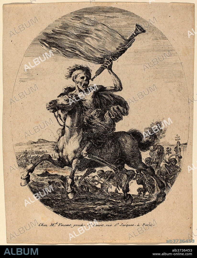 STEFANO DELLA BELLA. Death on Horseback. Dated: probably 1648. Medium: etching and engraving.