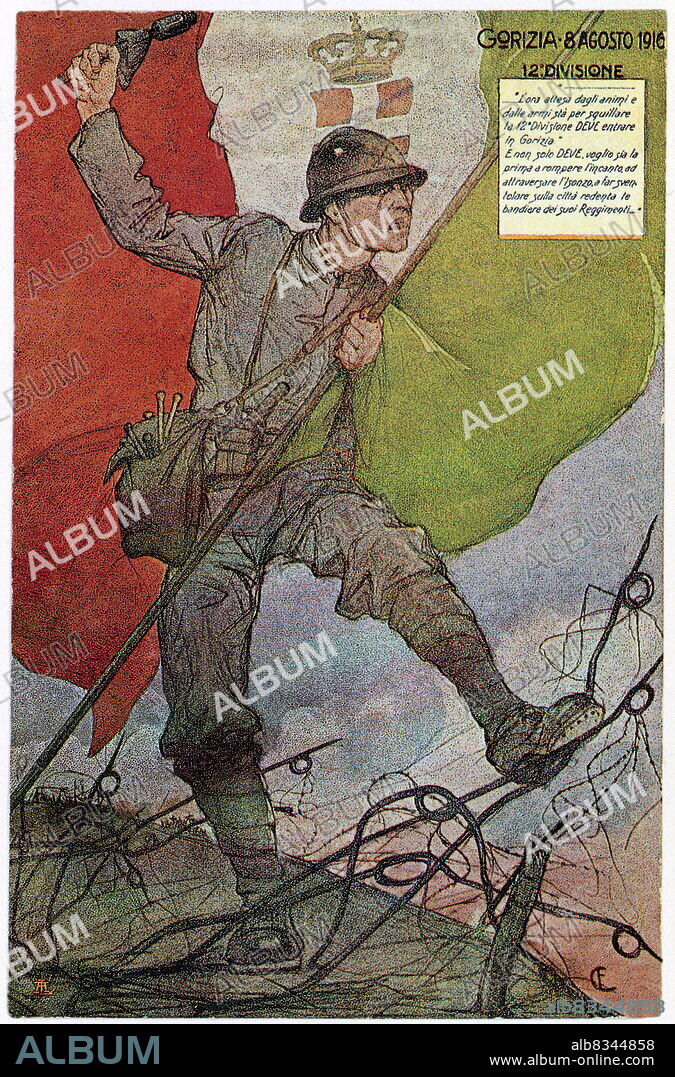 1918 WW1 photo postcard of Italian soldier 1918 WW1 photo postcard of Italian soldier