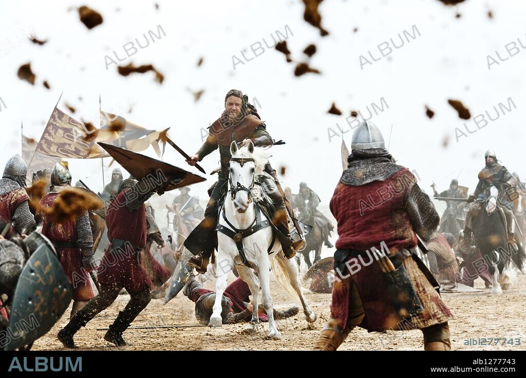 RUSSELL CROWE en ROBIN HOOD, 2010, dirigida por RIDLEY SCOTT. Copyright UNIVERSAL PICTURES.