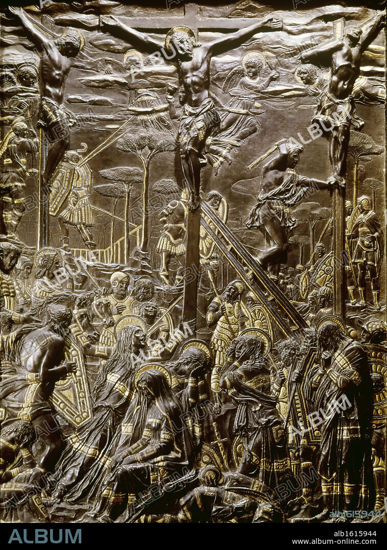 Crucifixion, 1446-50, Donatello (ca.1386-1466/Italian), Bronze, Sant' Antonio,  Padua,  Italy.