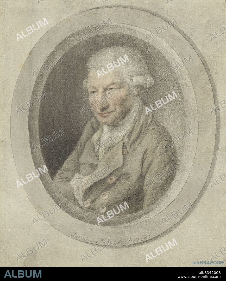ERNST HEINRICH ABEL. Portrait of Carl Friedrich Abel (1723-1787).