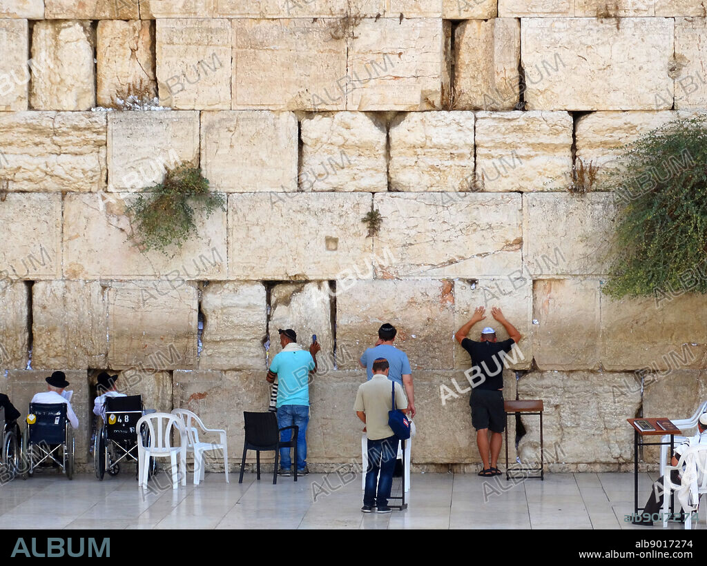 The Western Wall; Wailing Wall or Kotel; in the Old City of Jerusalem at the foot of the Western Side of the Temple Mount. Parts of the wall are remnants of the ancient wall that surrounded the Jewish Temple's courtyard and is arguably the most sacred site recognised by the Jewish faith outside of the Temple Mount itself.