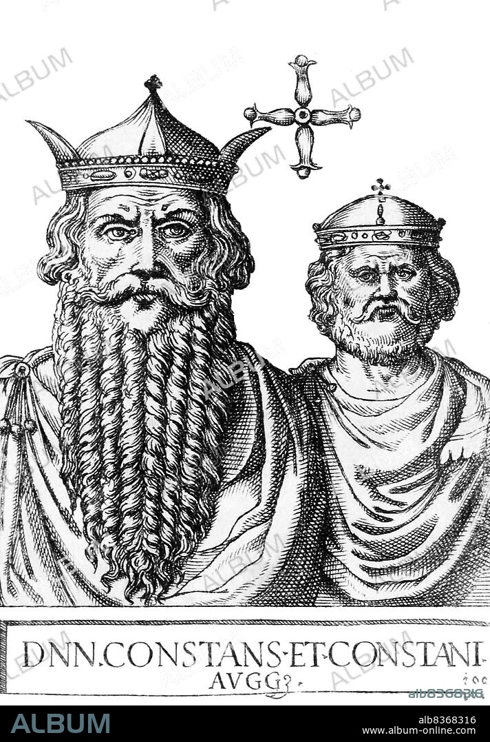 Constans II (630-668), also called Constantine the Bearded, was emperor of the Byzantine Empire from 641 to 668. Constans was assassinated in his bath by his chamberlain in 668. He was succeeded by his son, Constantine IV (652-685), also known as Constantine the Bearded. His rule saw the first serious check to nearly 50 years of uninterrupted Islamic expansion.