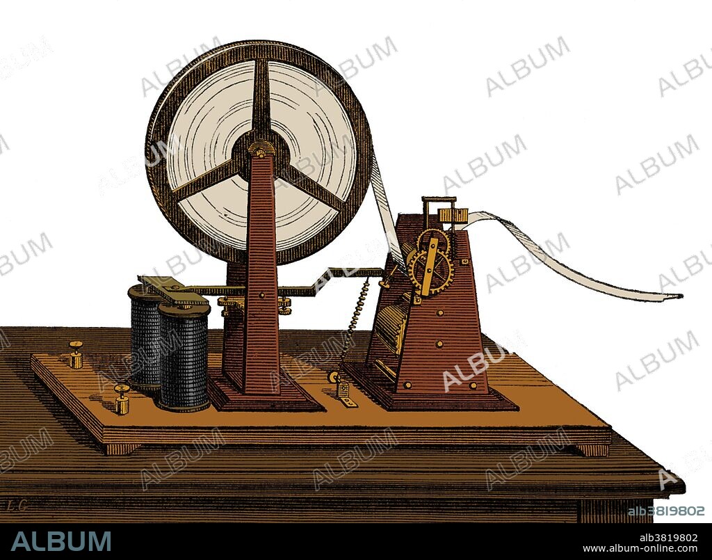 Morse signal receiver. An electrical telegraph was developed and patented in the United States in 1837 by Samuel Morse. His assistant, Alfred Vail, developed the Morse code signaling alphabet with Morse. At the Speedwell Ironworks in Morristown, New Jersey on January 11, 1838, Morse and Vail made the first public demonstration of the electric telegraph. Although Morse and Alfred Vail had done most of the research and development in the ironworks facilities, they chose a nearby factory house as the demonstration site. Without the repeater, the range of the telegraph was limited to two miles, and the inventors had pulled two miles of wires inside the factory house through an elaborate scheme. The first public transmission, with the message, "A patient waiter is no loser", was witnessed by a mostly local crowd. The Morse/Vail telegraph was quickly deployed; the overland telegraph connected the west coast of the continent to the east coast by October 24, 1861, bringing an end to the Pony Express.