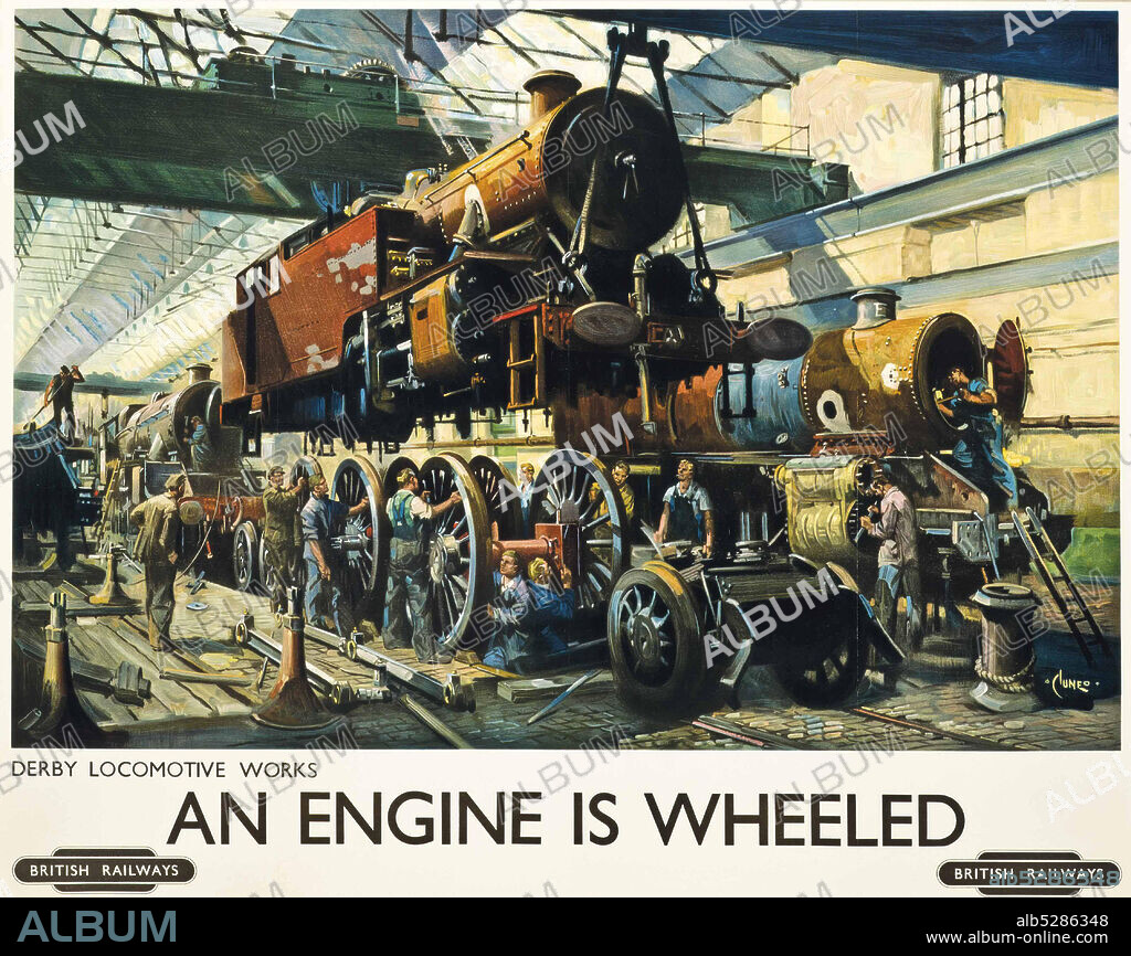TERENCE CUNEO. Derby Locomotive Works - An Engine is Wheeled.