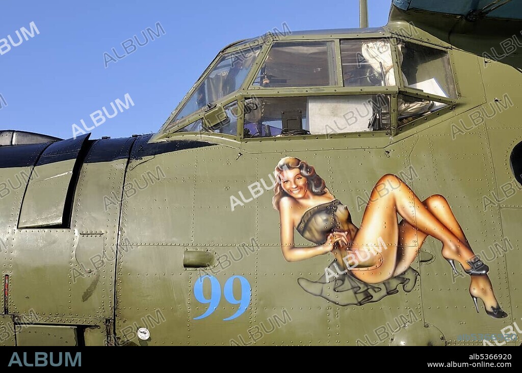 Nose art of a Russian multi-purpose aircraft Antonov AN-2, Germany, Europe