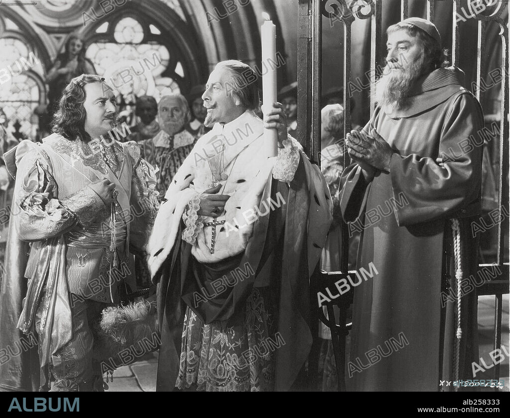 EDWARD ARNOLD and GEORGE ARLISS in CARDINAL RICHELIEU, 1935, directed by ROWLAND V. LEE. Copyright 20TH CENTURY FOX/UNITED ARTISTS.