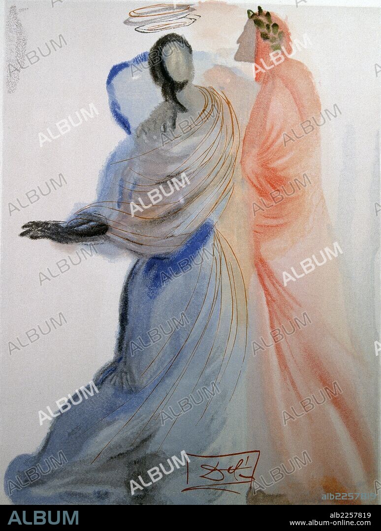 SALVADOR DALÍ. DANTE ALIGHIERI ESCRITOR ITALIANO. 1265-1231 "EL RESPLANDOR DE BEATRIZ", XILOGRAFIA DE SALVADOR DALI, PARA ILUSTRAR SU OBRA "LA DIVINA COMEDIA". CANTO XVIII. (EL PARAISO)  ATENCION: AUTOR CONTEMPORANEO SUJETO A COPYRIGHT ©. EL CLIENTE FINAL ES RESPONSABLE DE LA GESTION DE LOS DERECHOS DE AUTOR CON LAS SOCIEDADES EXISTENTES DE GESTION DE DERECHOS O DIRECTAMENTE CON LOS ORGANISMOS TITULARES DE LOS MISMOS.